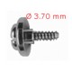 TORNILLO ROSCA CROMADO 3,7 MM