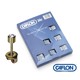 PENDIENTES CAFLON BLU ACERO DORADO BRILLANTE BL