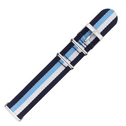 CORREA NYLON NAVY RAYAS 18 MM