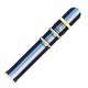 CORREA NYLON NAVY RAYAS 18 MM