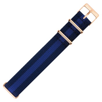 CORREA NYLON NAVY RAYAS 18 MM