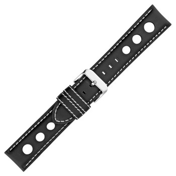 CORREA PIEL AIRE NEGRA 20 MM