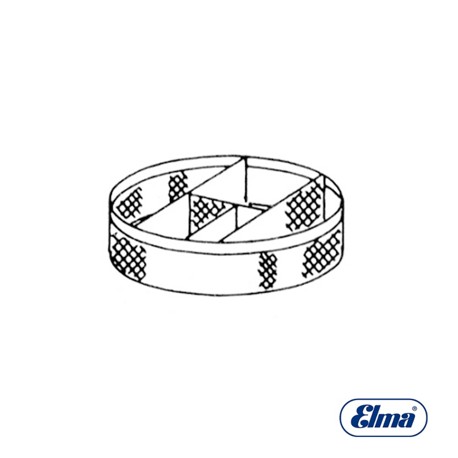 ELMASOLVEX CESTILLA 4 DIVISIONES 64 MM