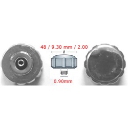 CORONA SUMERGIBLE ACERO 9.50/48/90/200