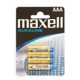 PACK DE 4 PILAS MAXELL LR03 ALCALINAS