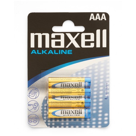 PACK DE 4 PILAS MAXELL LR03 ALCALINAS