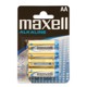 PACK DE 4 PILAS MAXELL LR6 ALCALINAS