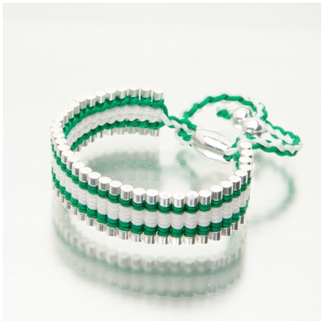 LINKS PULSERA MIX BLANCO-VERDE