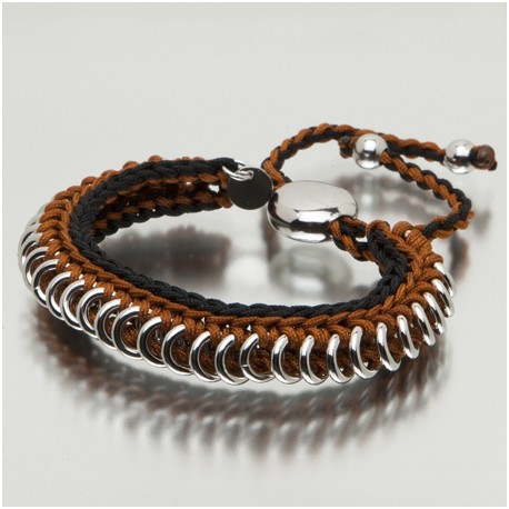 LINKS ZINGARA PULSERA MARRON-NEGRO