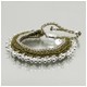 LINKS ZINGARA PULSERA VERDE-PLATA