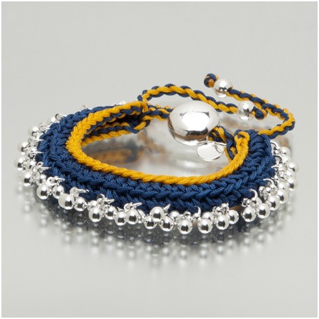 LINKS ZINGARA PULSERA AZUL-NARANJA