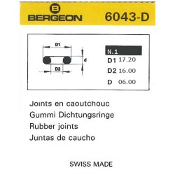 JUNTAS REDONDAS CAUCHO BERGEON 6043-D